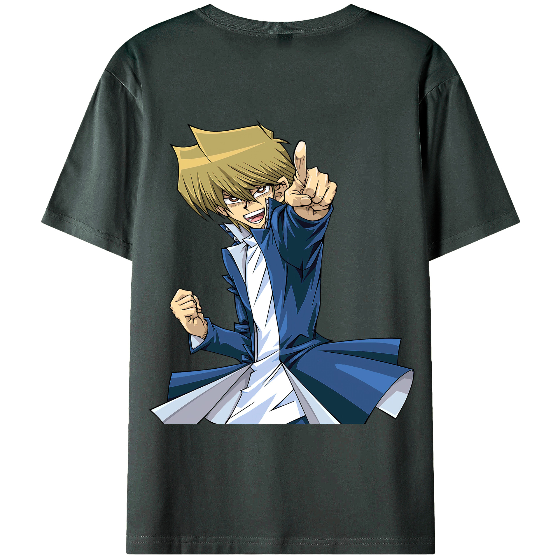 （画像用） 遊☆戯☆王 Yu-Gi-Oh! 綿100％ メンズ半袖Tシャツ（バックプリント） 通気性